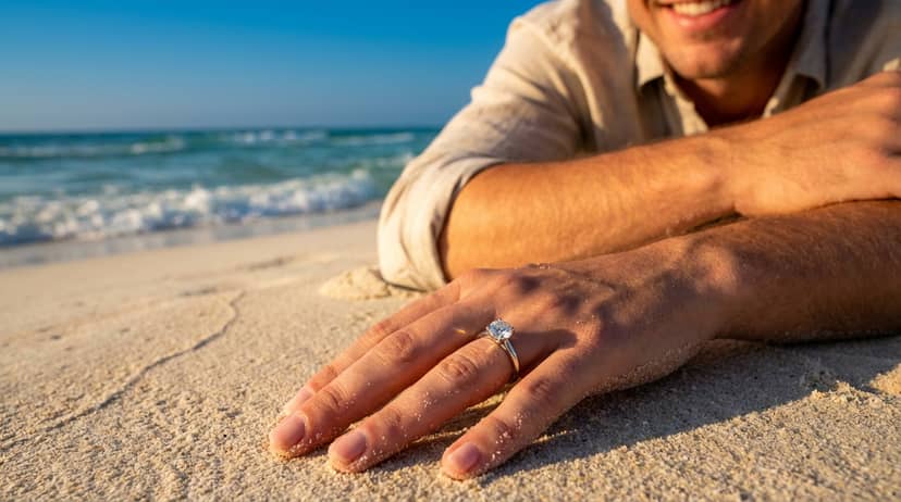 Anillo en la playa, riesgos del agua salada