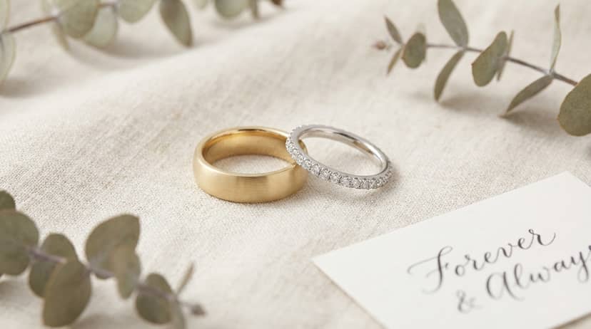 Argollas de matrimonio para él y ella